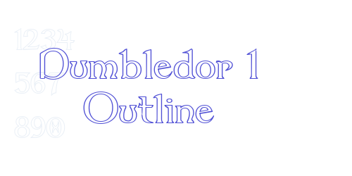 Dumbledor 1 Outline-font-download