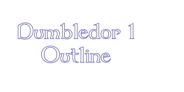 Dumbledor 1 Outline Font