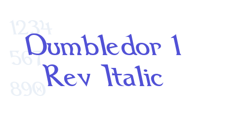 Dumbledor 1 Rev Italic-font-download