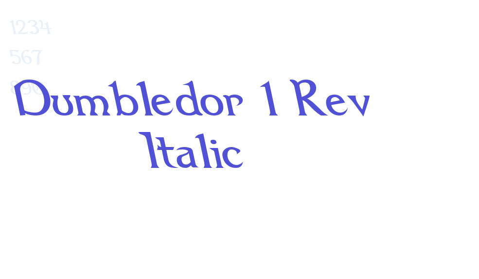 Dumbledor 1 Rev Italic-font-download