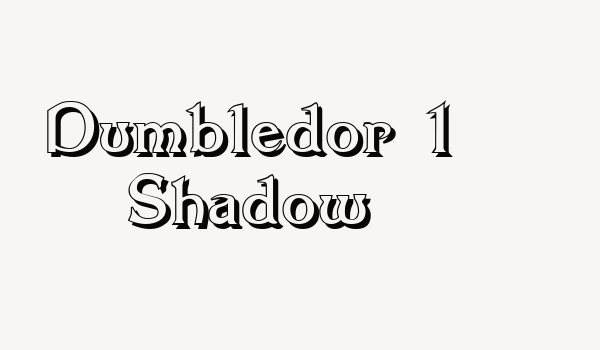 Dumbledor 1 Shadow Font