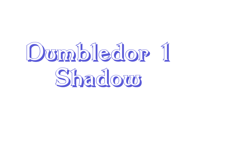 Dumbledor 1 Shadow Font Download