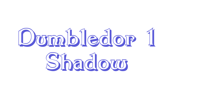 Dumbledor 1 Shadow Font Download