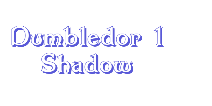 Dumbledor 1 Shadow Font