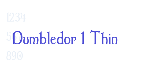 Dumbledor 1 Thin-font-download