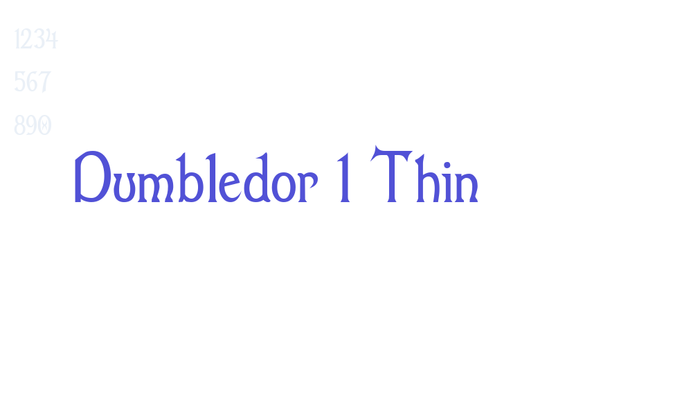 Dumbledor 1 Thin-font-download