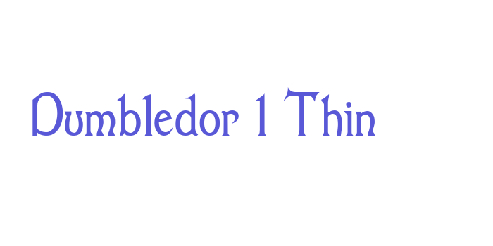 Dumbledor 1 Thin Font