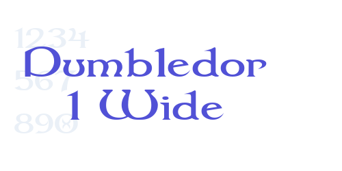 Dumbledor 1 Wide-font-download