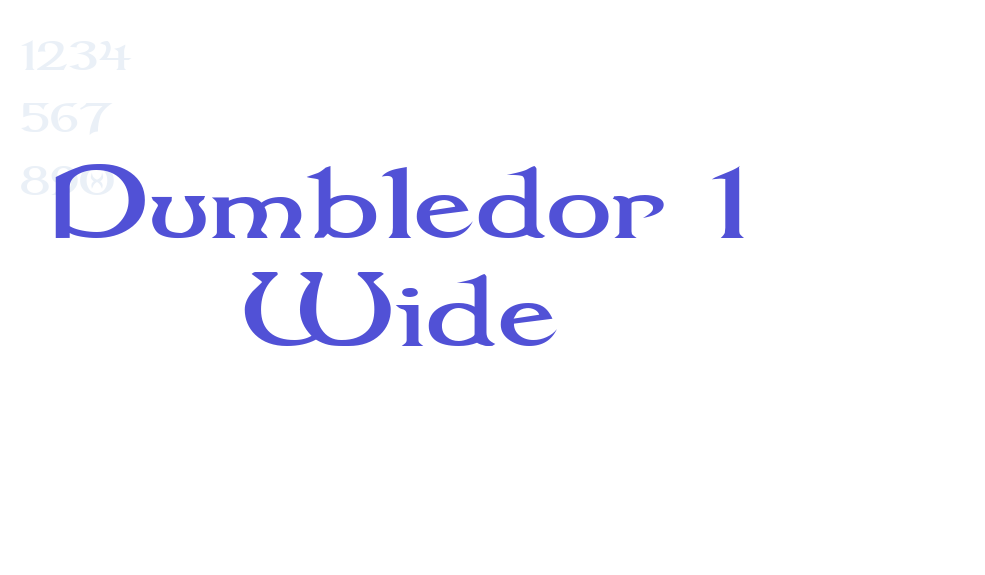 Dumbledor 1 Wide-font-download