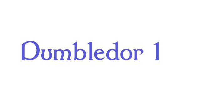 Dumbledor 1 Font