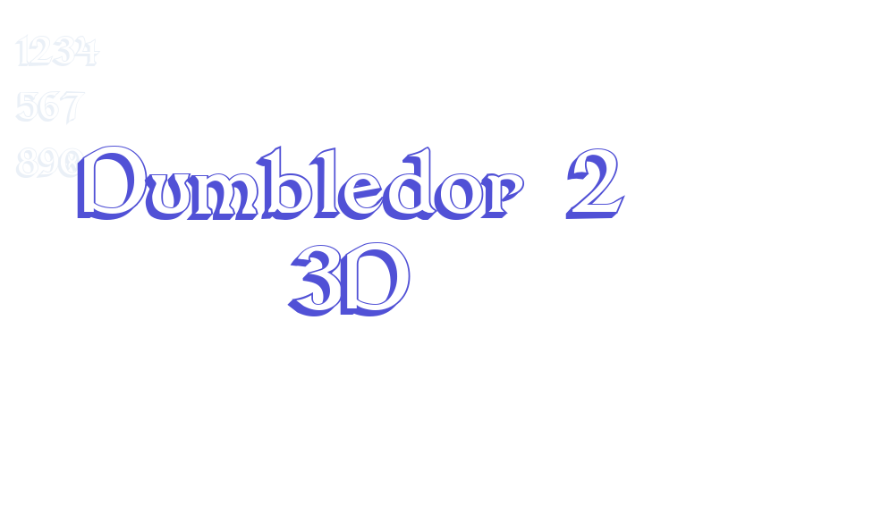 Dumbledor 2 3D-font-download