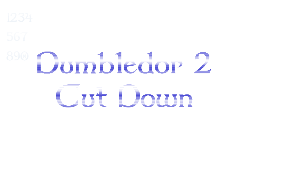 Dumbledor 2 Cut Down-font-download