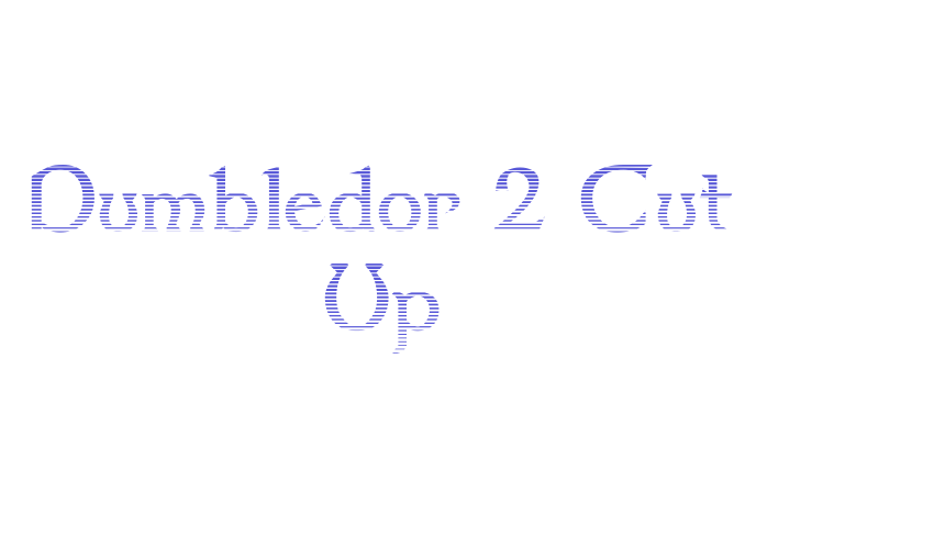 Dumbledor 2 Cut Up Font Download