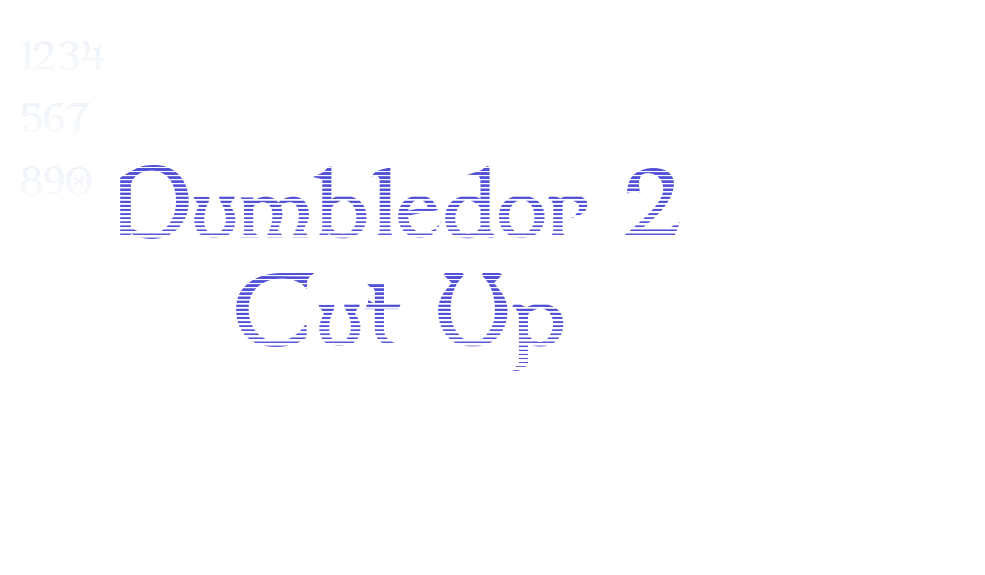 Dumbledor 2 Cut Up-font-download