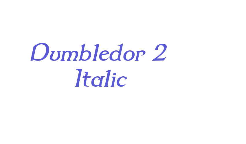 Dumbledor 2 Italic Font Download