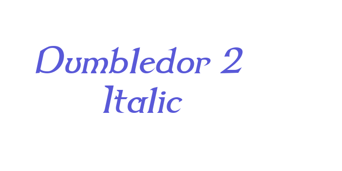 Dumbledor 2 Italic Font Download