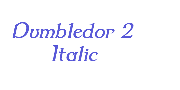 Dumbledor 2 Italic Font