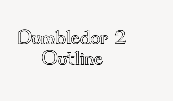 Dumbledor 2 Outline Font