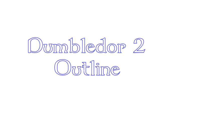 Dumbledor 2 Outline Font Download