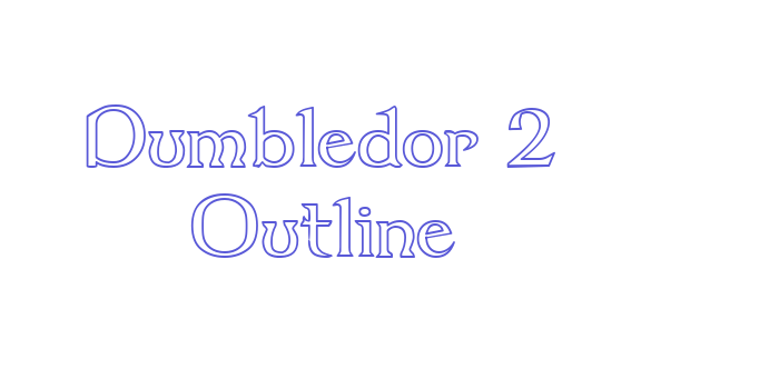 Dumbledor 2 Outline Font Download