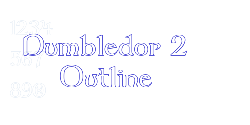 Dumbledor 2 Outline-font-download