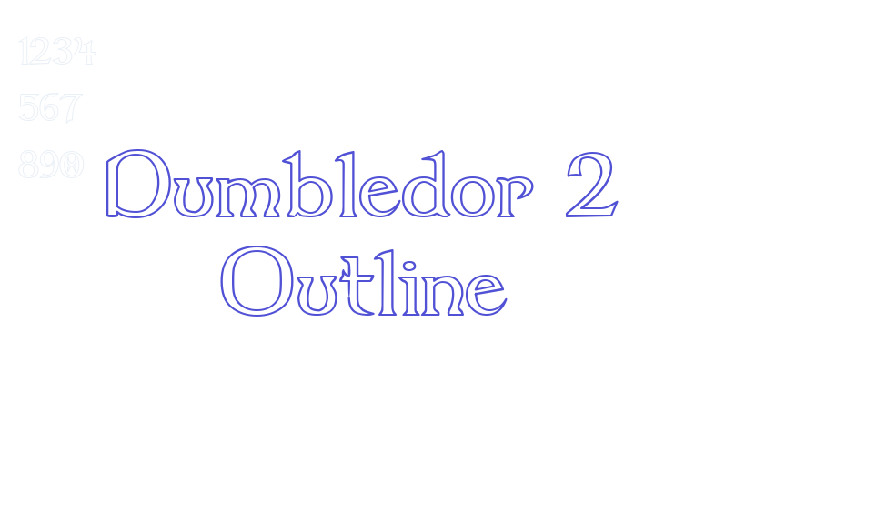 Dumbledor 2 Outline-font-download