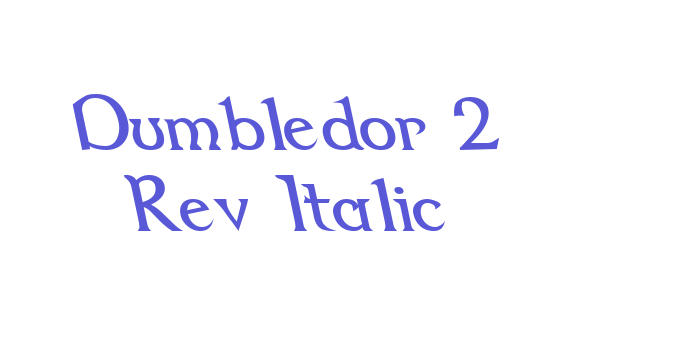 Dumbledor 2 Rev Italic Font Download