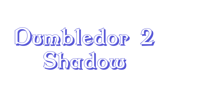 Dumbledor 2 Shadow Font Download