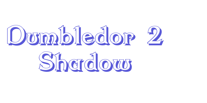 Dumbledor 2 Shadow Font