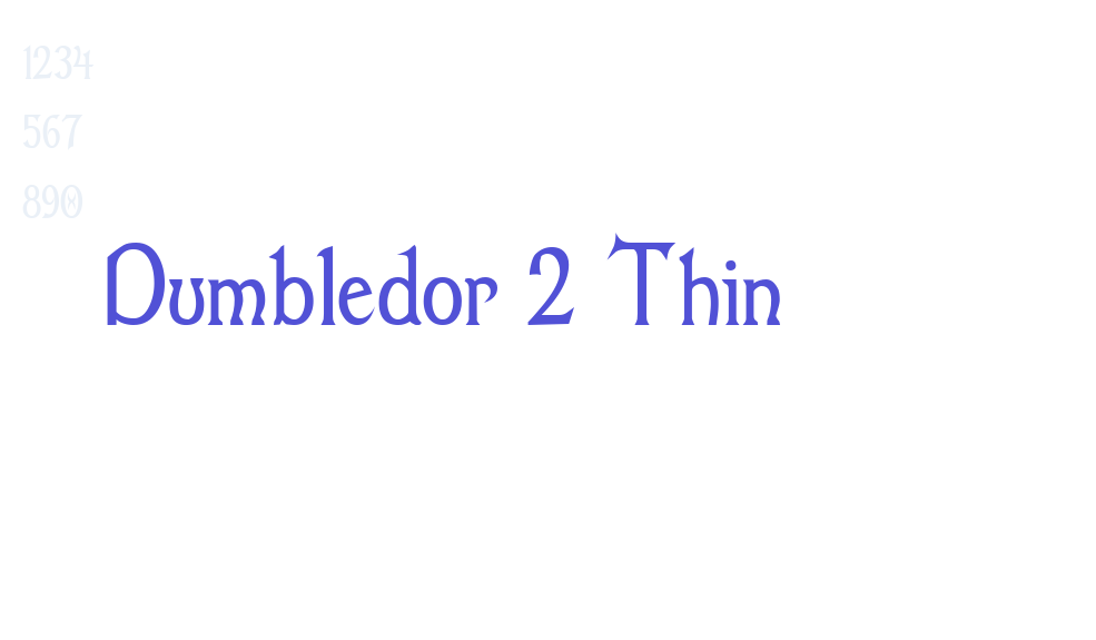 Dumbledor 2 Thin-font-download