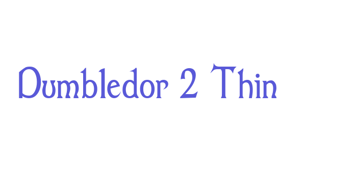 Dumbledor 2 Thin Font