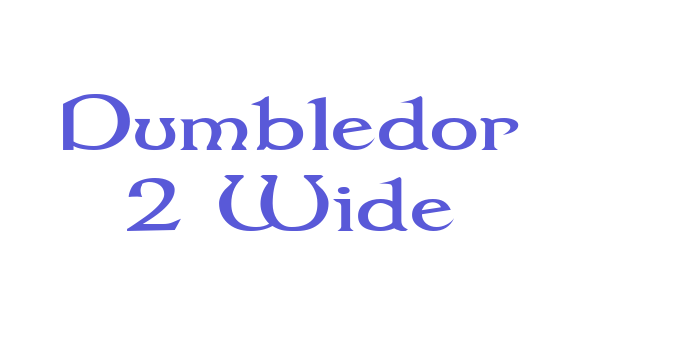 Dumbledor 2 Wide Font Download