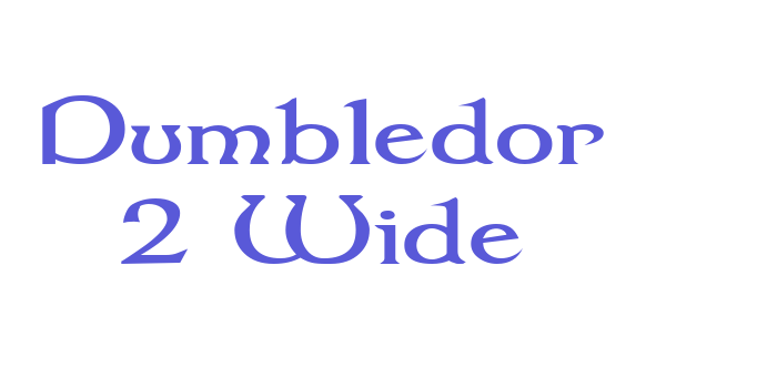 Dumbledor 2 Wide Font