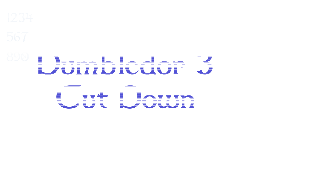 Dumbledor 3 Cut Down-font-download