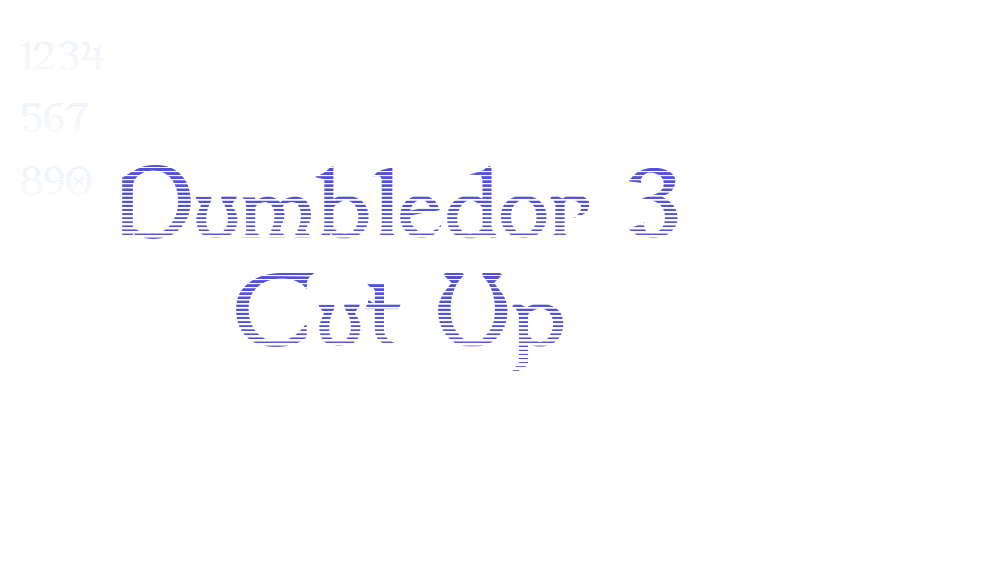 Dumbledor 3 Cut Up-font-download