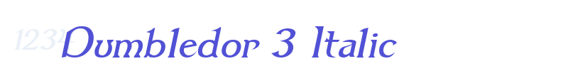 Dumbledor 3 Italic-font