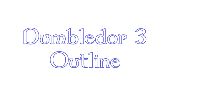 Dumbledor 3 Outline Font Download