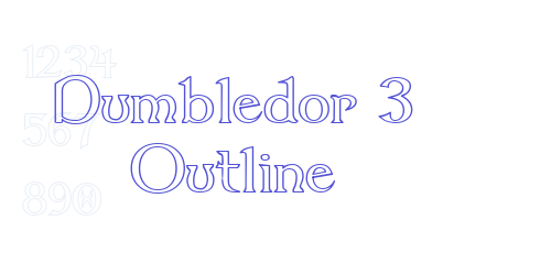 Dumbledor 3 Outline-font-download