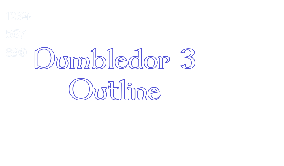 Dumbledor 3 Outline-font-download