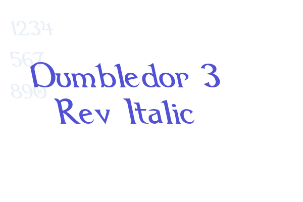 Dumbledor 3 Rev Italic