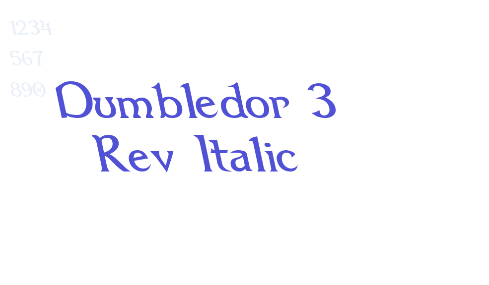 Dumbledor 3 Rev Italic-font-download