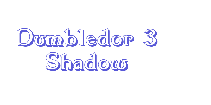 Dumbledor 3 Shadow Font Download