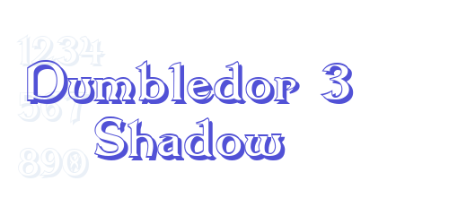 Dumbledor 3 Shadow-font-download