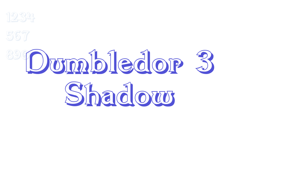 Dumbledor 3 Shadow-font-download