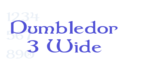 Dumbledor 3 Wide-font-download