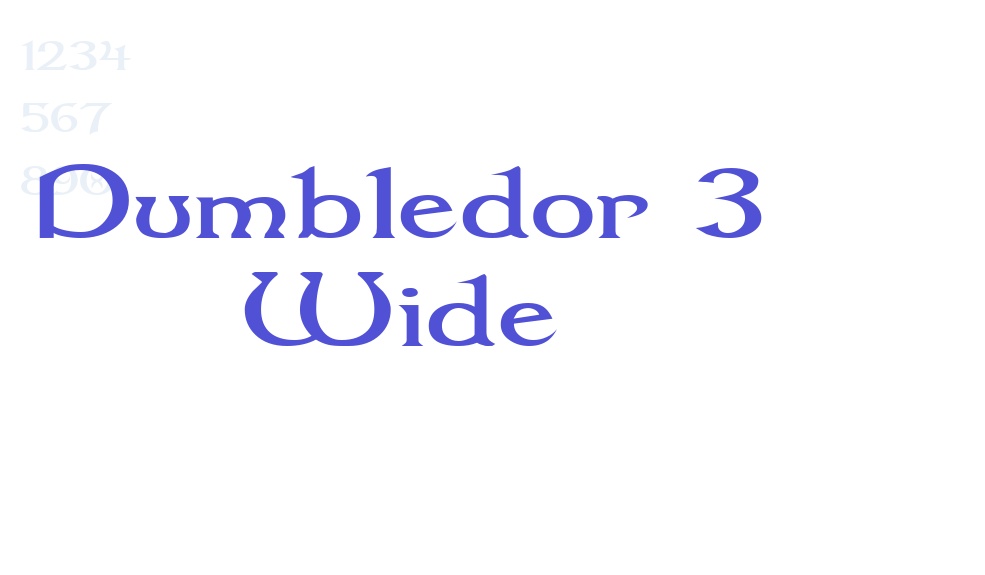 Dumbledor 3 Wide-font-download