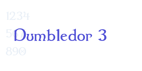 Dumbledor 3-font-download