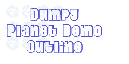 Dumpy Planet Demo Outline-font-download
