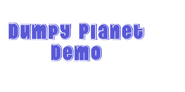 Dumpy Planet Demo Font Download