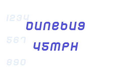 Dunebug 45MPH Font Download